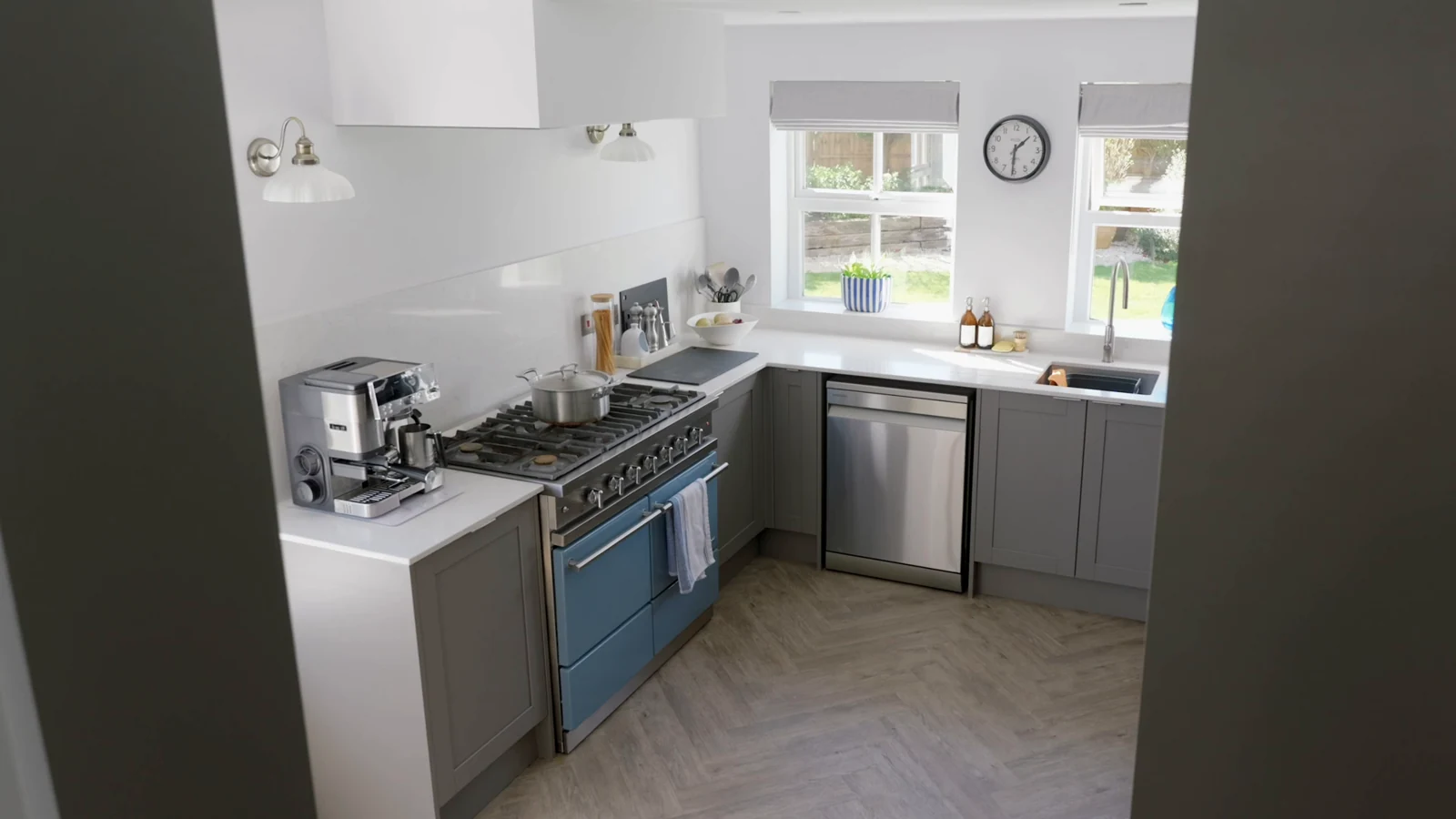 A kitchen interior filmed for Pete Bird Kitchens and Bathrooms