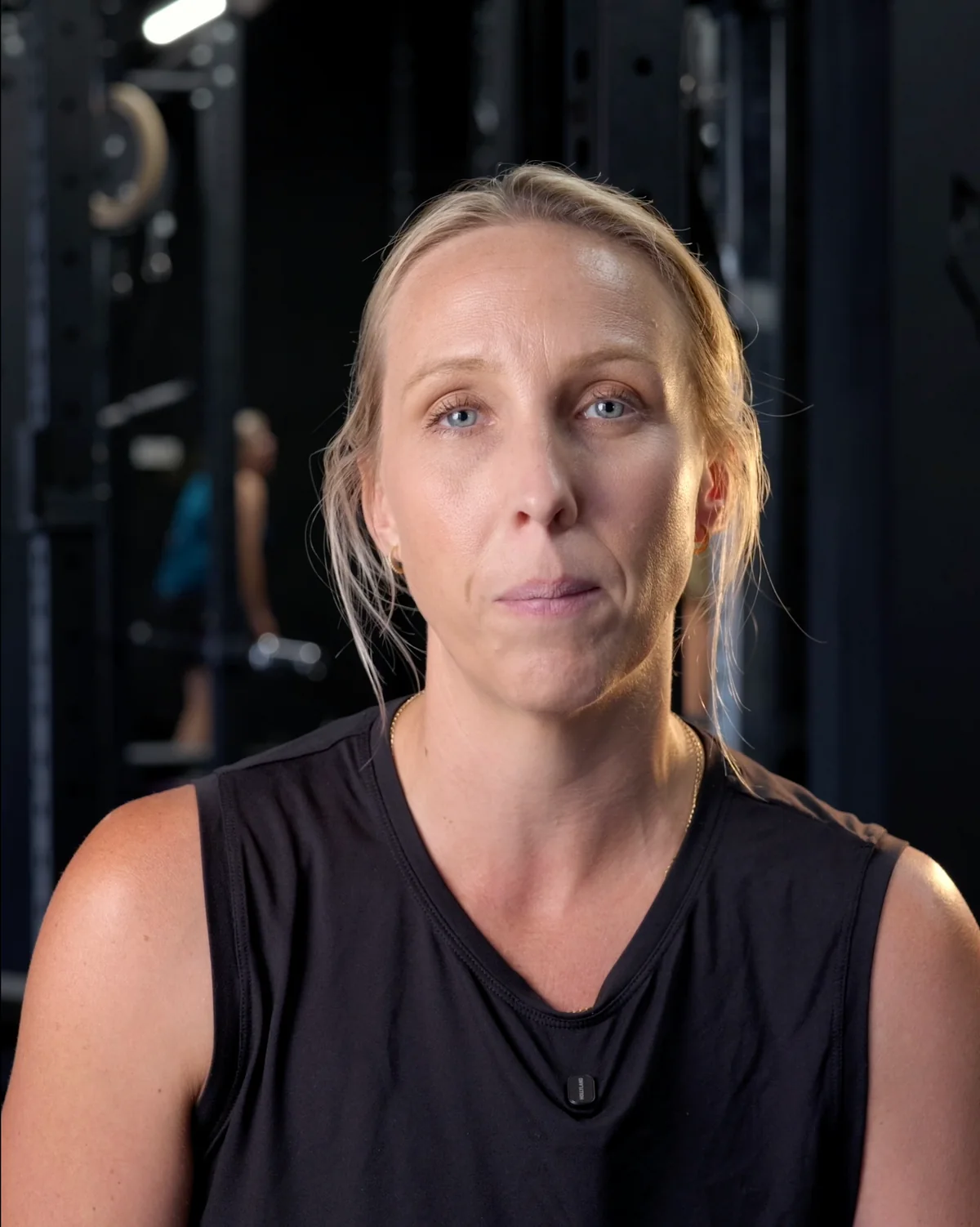 Ashley Addison speaking in a client testimonial for Vertex Pro Fitness